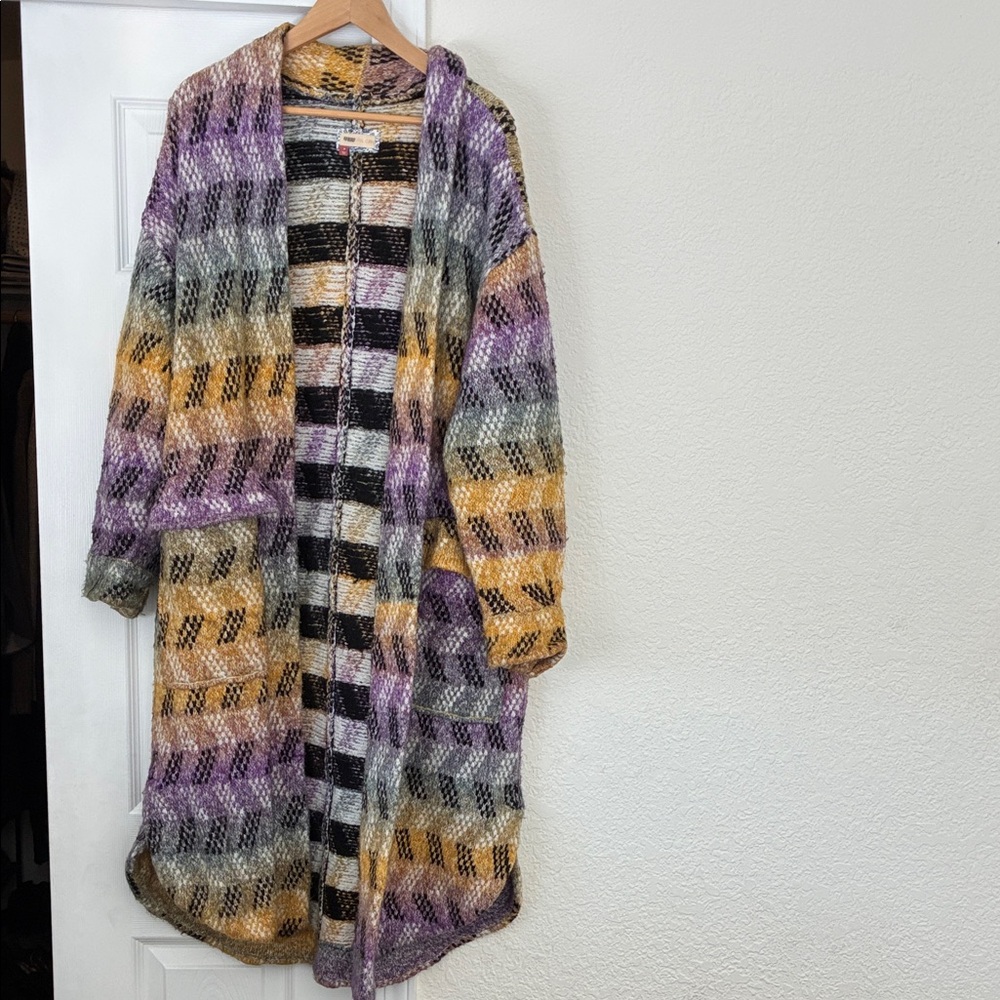 Pilcro Cozy Multicolor Knit Cardigan